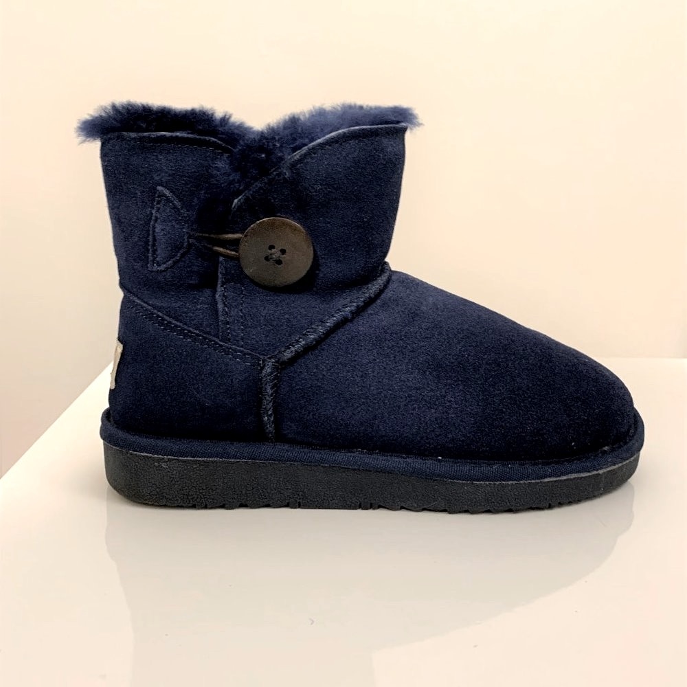 Furry ankle boots